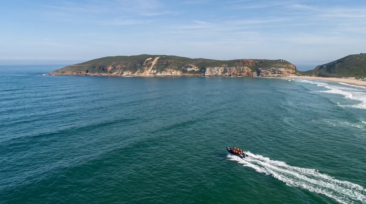 The Robberg Peninsula from the air